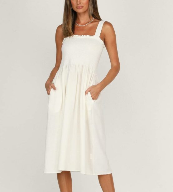 linen lux dress