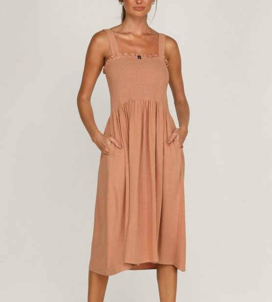 linen lux dress