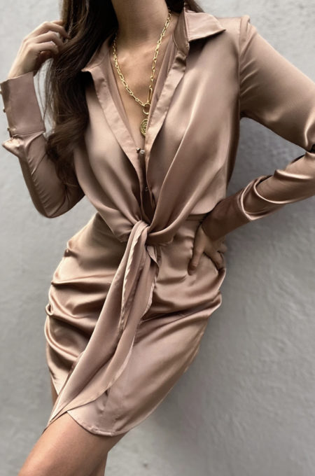 Ruby Shirt Dress Mocha
